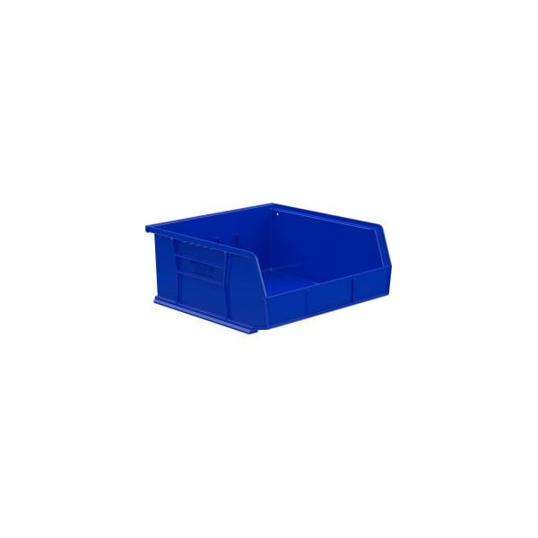 AkroMils Hang & Stack Storage Bin, Plastic, Blue, 6 PK 30235 BLUE Zoro